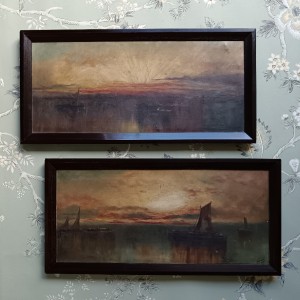 Marine Oil Paintings Sunrise Sunset Signed B Nash 1904 (17)bis.jpg
